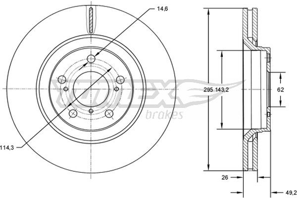 TOMEX Brakes Bremsscheibe